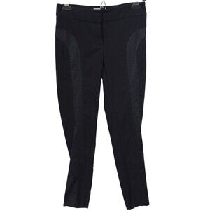 bebe Vintage Black Lightweight Skinny Trouser Pants Side Stripe Slim Fit. 2P.
